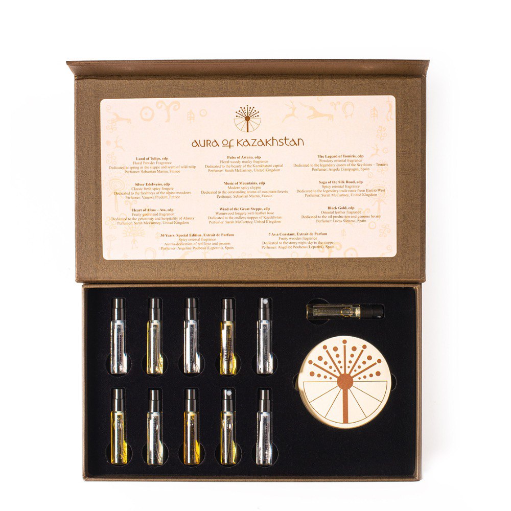 Aura of Kazakhstan - Sample Set | Eau de Parfum 11 х 3 ml | Gift Box